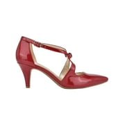 Womens Zeffer 3 Patent Ankle Strap Dress Pumps